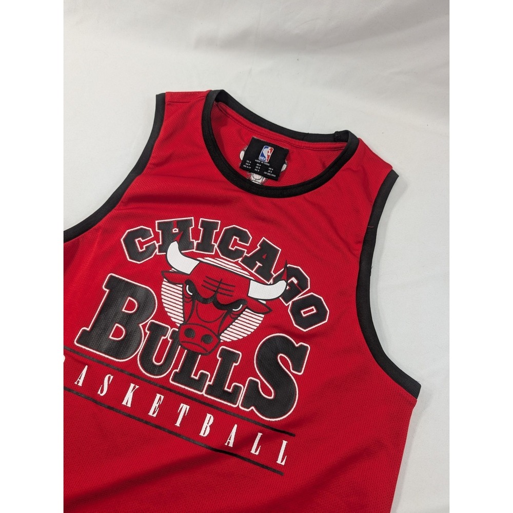 Chicago Bulls Vintage Basketball Jersey Size Small Red Mesh Mens NBA